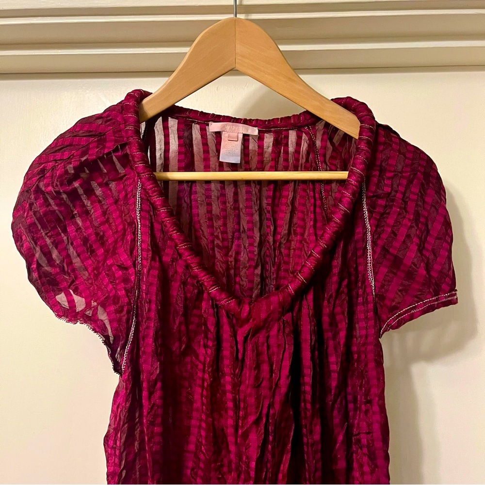 Zac Posen Maroon Top- worn 1x